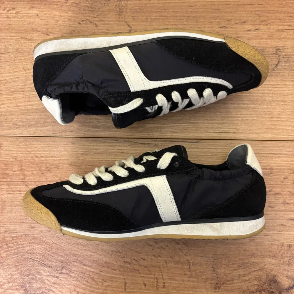DOLCE VITA Sariya Sneakers In Black Nylon Women Size 6 Suede Casual Comfort